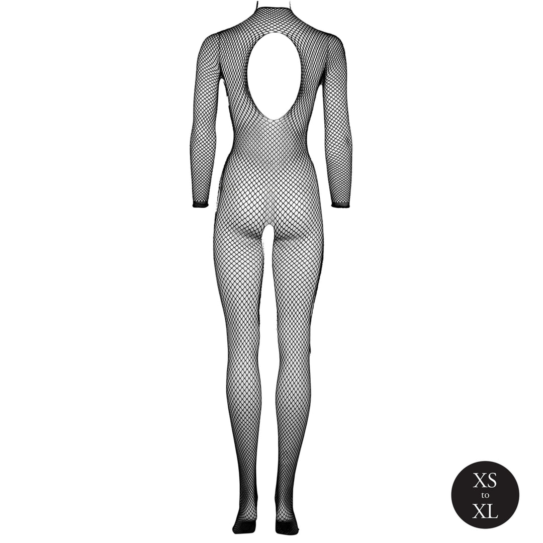 Bodystocking in Netzstruktur von Le Désir schwarz
