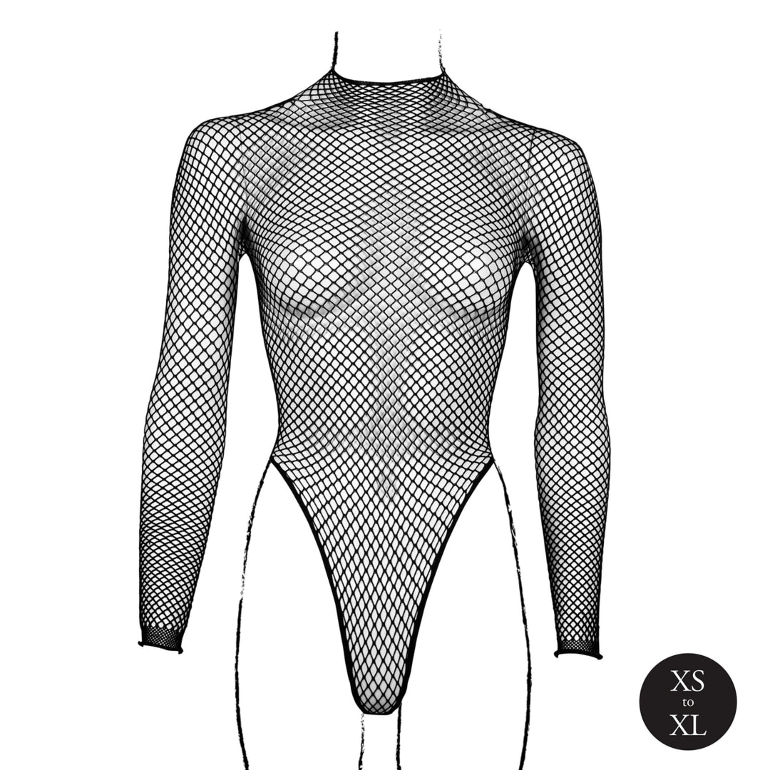 Netzbody mit Turtle Neck von Le Désir schwarz