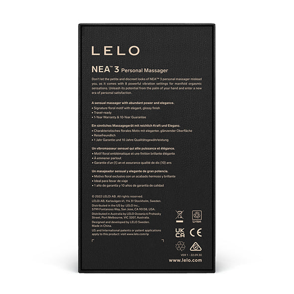 LELO - Nea 3 Klitoris Vibrator Pitch Black