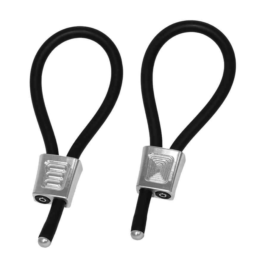 ElectraStim - Electra Loops Prestige Silver – Premium Elektrosex Penisringe | E-Stim Cock Loops