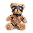 Crushito Bondage Teddy Bear Schwarz 31cm - BDSM Plüschbär mit Harness, Maske und Ketten von Crushious