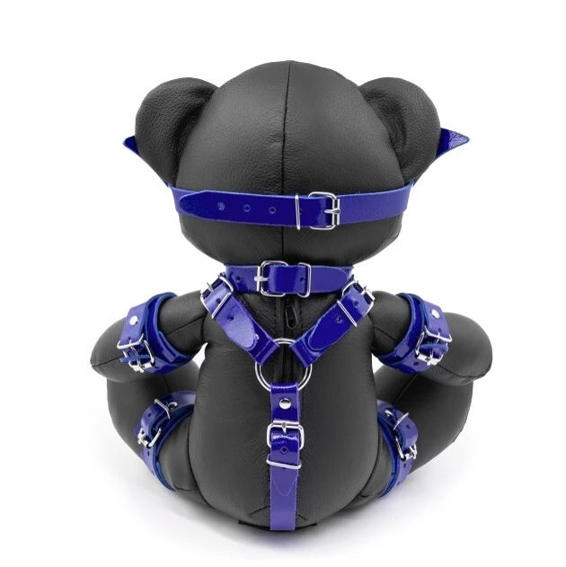 KS - Eddy the BDSM Teddy mit Maske schwarz/blau