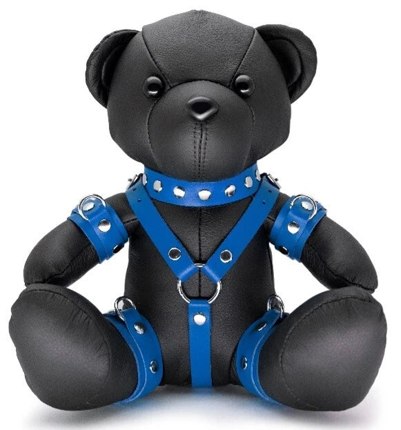 KS - Eddy the BDSM Teddy schwarz/blau