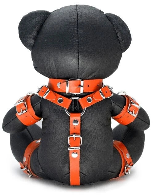 KS - Eddy the BDSM Teddy schwarz/orange