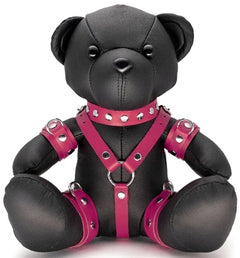 KinkySabine - Eddy the BDSM Teddy schwarz/pink