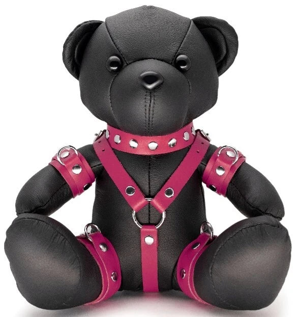 KinkySabine - Eddy the BDSM Teddy schwarz/pink