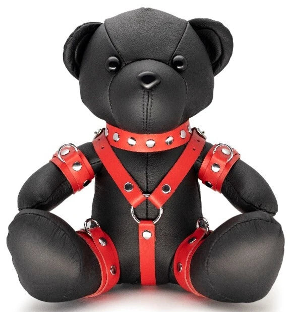 KinkySabine - Eddy the BDSM Teddy schwarz/rot
