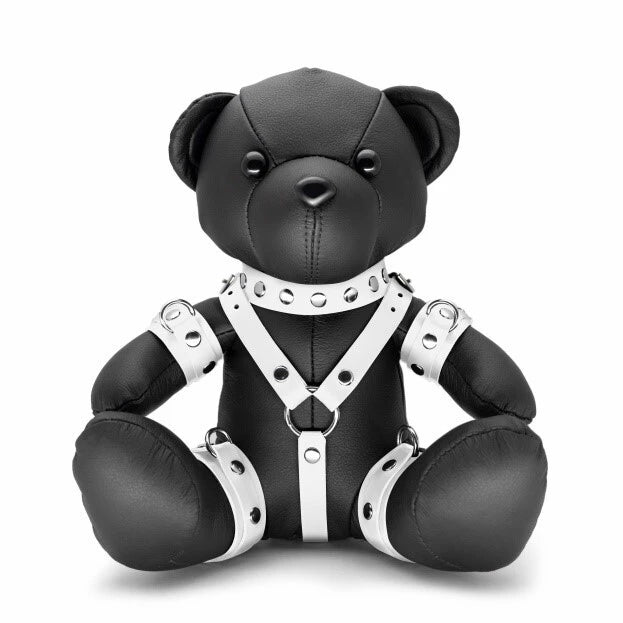 KS - Eddy the BDSM Teddy schwarz/weiß