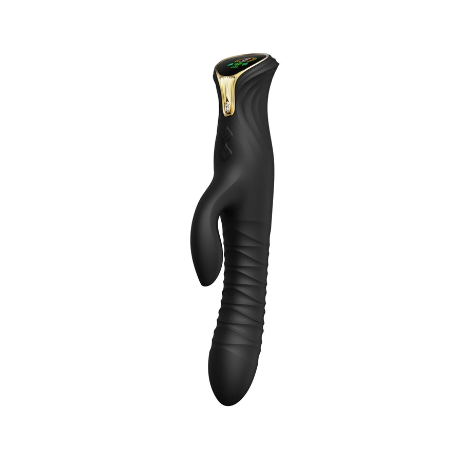 Zalo - Mose stoßender Rabbit Vibrator Obsidianschwarz