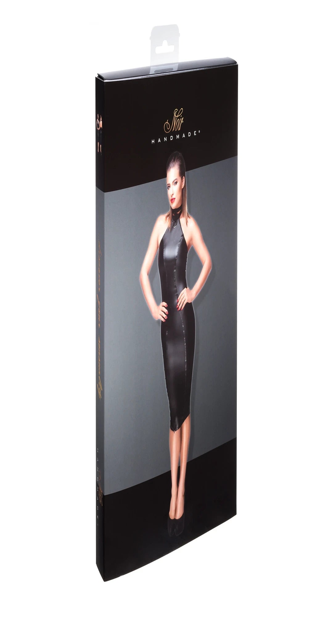 Noir Handmade - Powerwetlook Bleistiftkleid F160