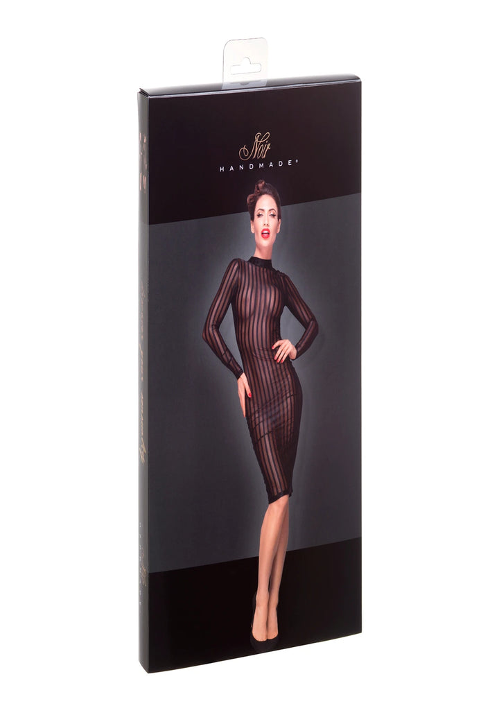 Noir Handmade - Klassisches Kleid aus elastischem Tüll F182