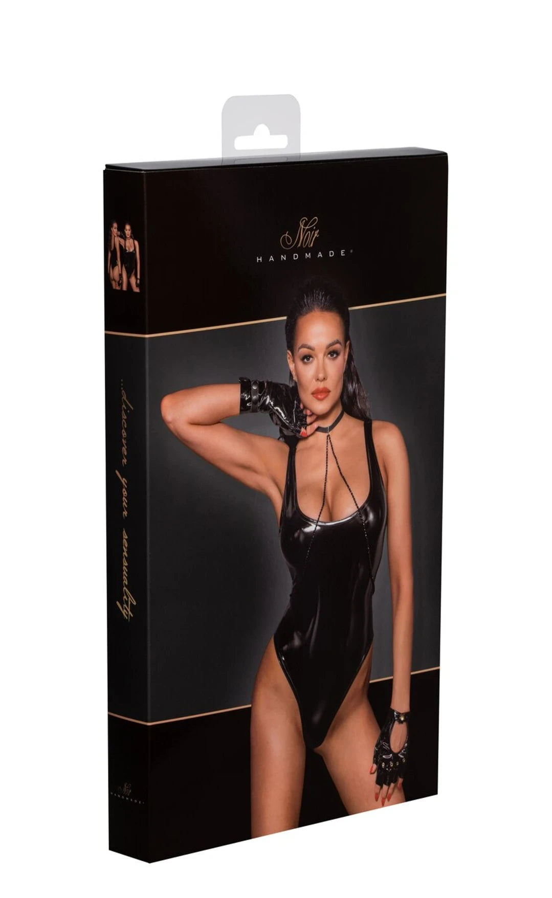 Noir Handmade - PVC Body mit hochgeschnittenem unteren Saum F245