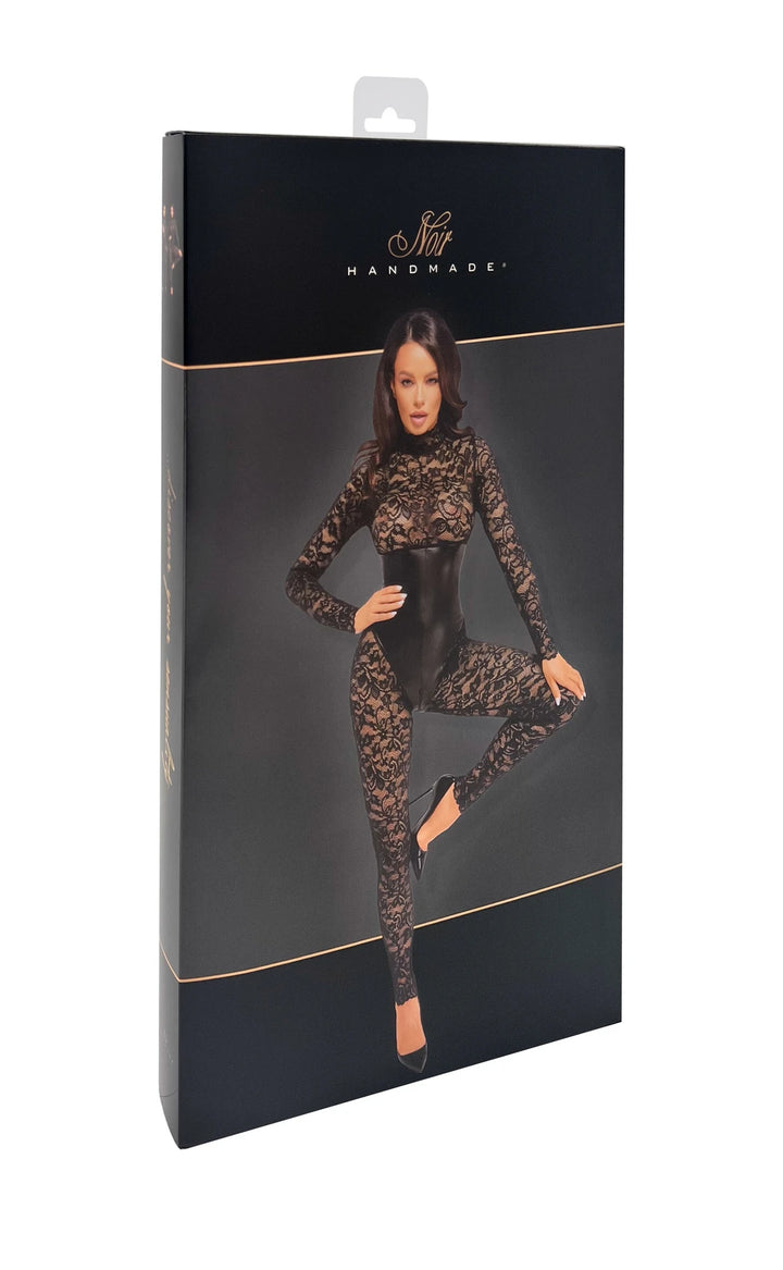 Noir Handmade - Enigma Spitzencatsuit mit Unterbrustmieder F299