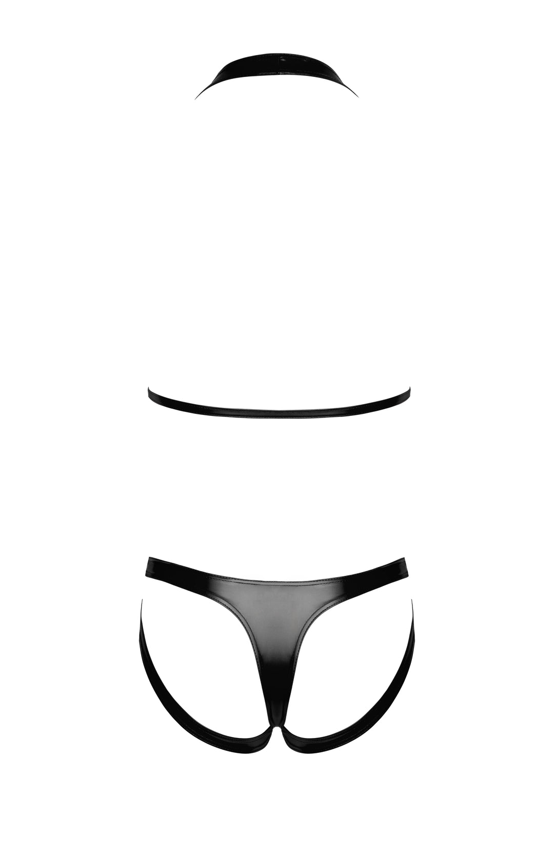 Noir Handmade - Troublemaker Set Schwarz – Bralette & Strappy Panties Bundle