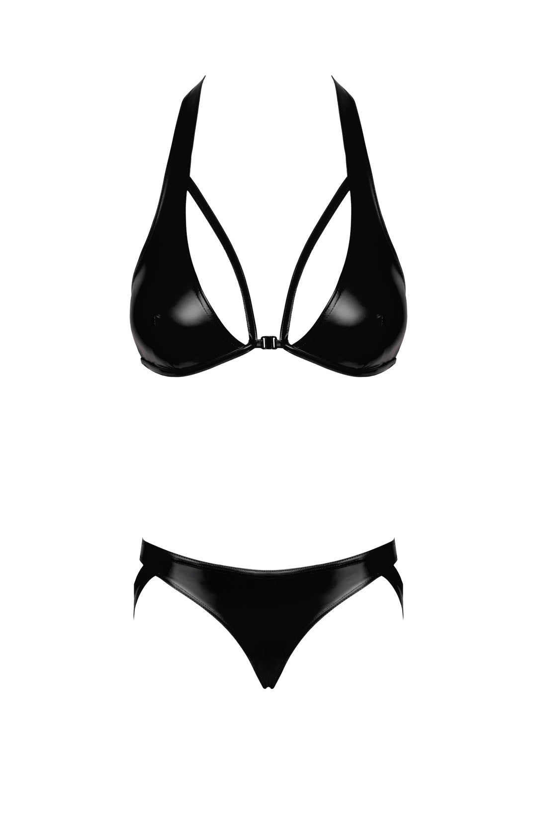 Noir Handmade - Troublemaker Set Schwarz – Bralette & Strappy Panties Bundle