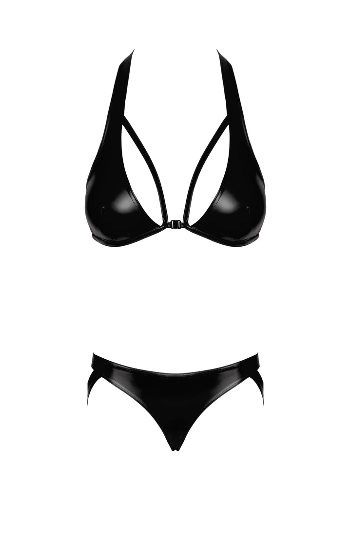 Noir Handmade - Troublemaker Set Schwarz – Bralette & Strappy Panties Bundle