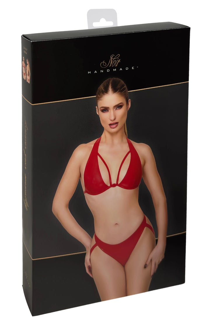 Noir Handmade - Troublemaker Bralette Rot – Sexy Riemchen-BH
