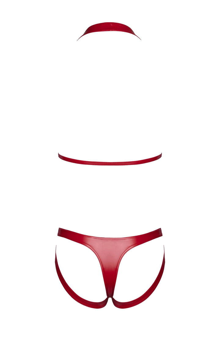 Noir Handmade - Troublemaker Bralette Rot – Sexy Riemchen-BH