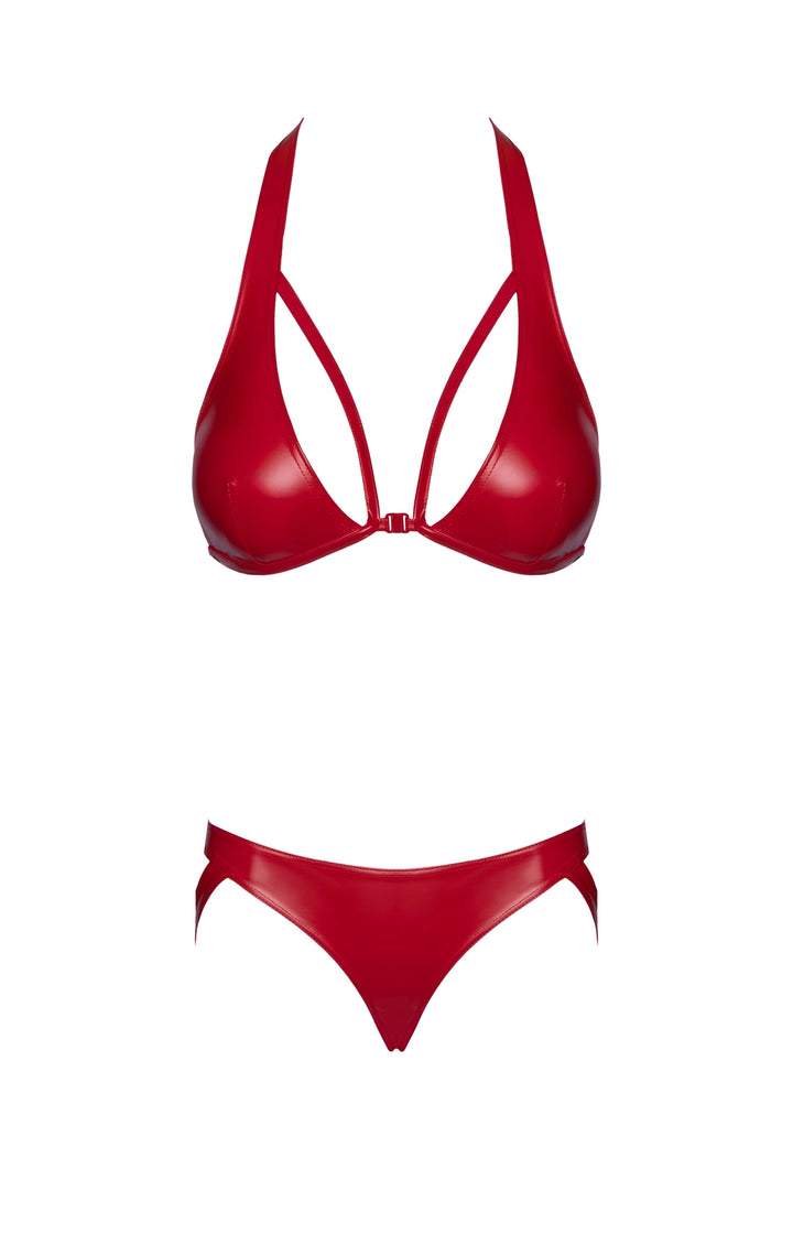 Noir Handmade Troublemaker Set Rot – Bralette & Strappy Panties Bundle