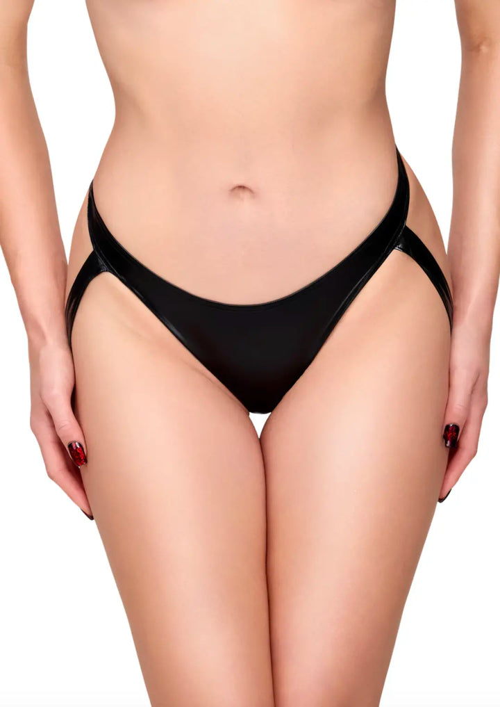 Noir Handmade - Troublemaker Strappy Panties Schwarz – Sexy Riemchen-Slip