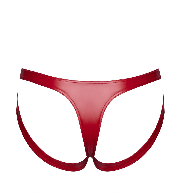 Noir Handmade - Troublemaker Strappy Panties Rot – Sexy Riemchen-Slip