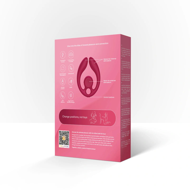 SVibe - Snail GIZI DUO Paarvibrator weinrot