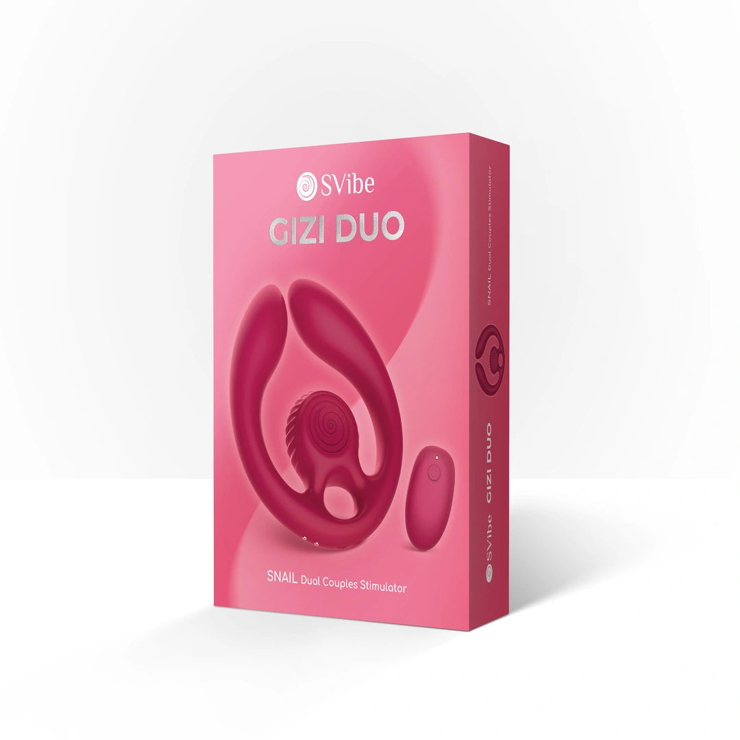 SVibe - Snail GIZI DUO Paarvibrator weinrot