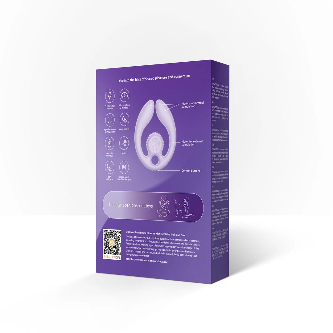 SVibe - Snail GIZI DUO Paarvibrator lila