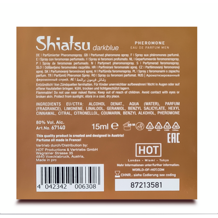 Shiatsu Pheromon Parfüm Darkblue für Herrn 15 ml (Kopie)