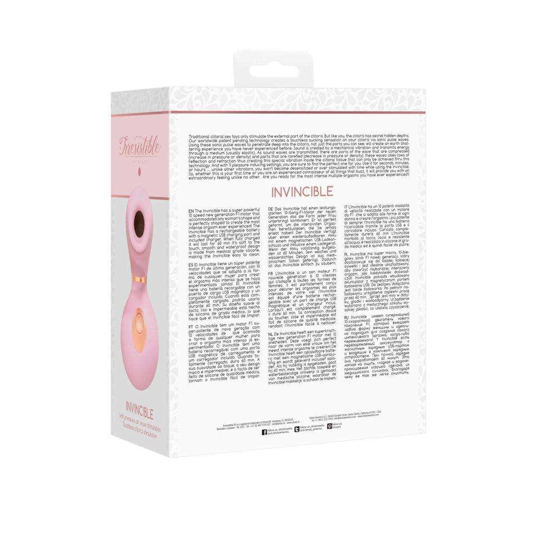 Irresistible - Invincible Air Wave Stimulator pink