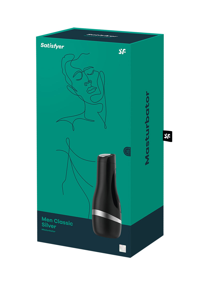 Satisfyer - Men Classic Masturbator schwarz/silber