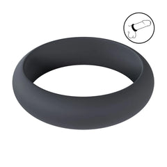 Levelz - Wide O Silikon Penisring XXL 55mm schwarz