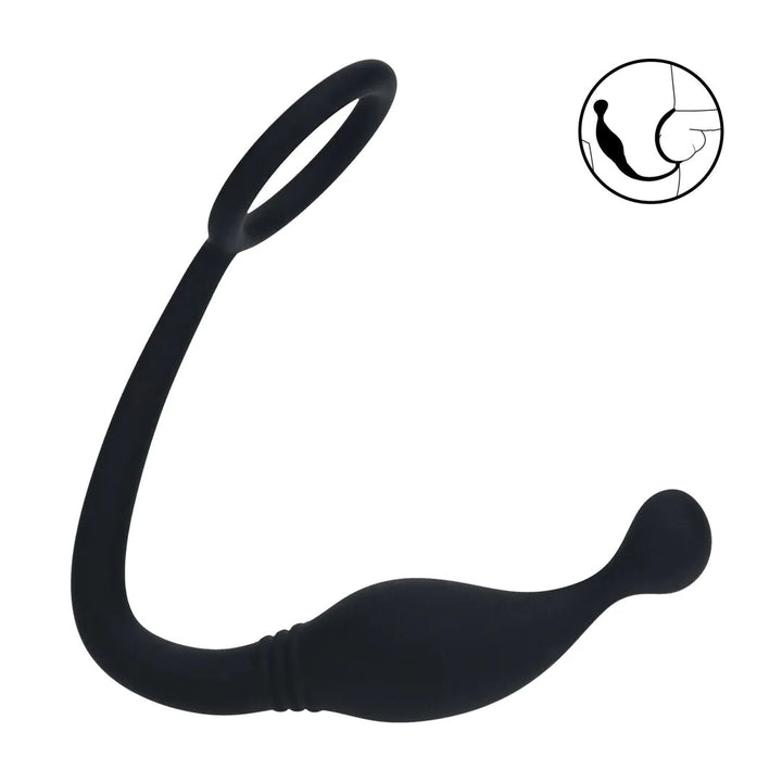 Levelz - Penisring mit Prostata-Stimulator S schwarz