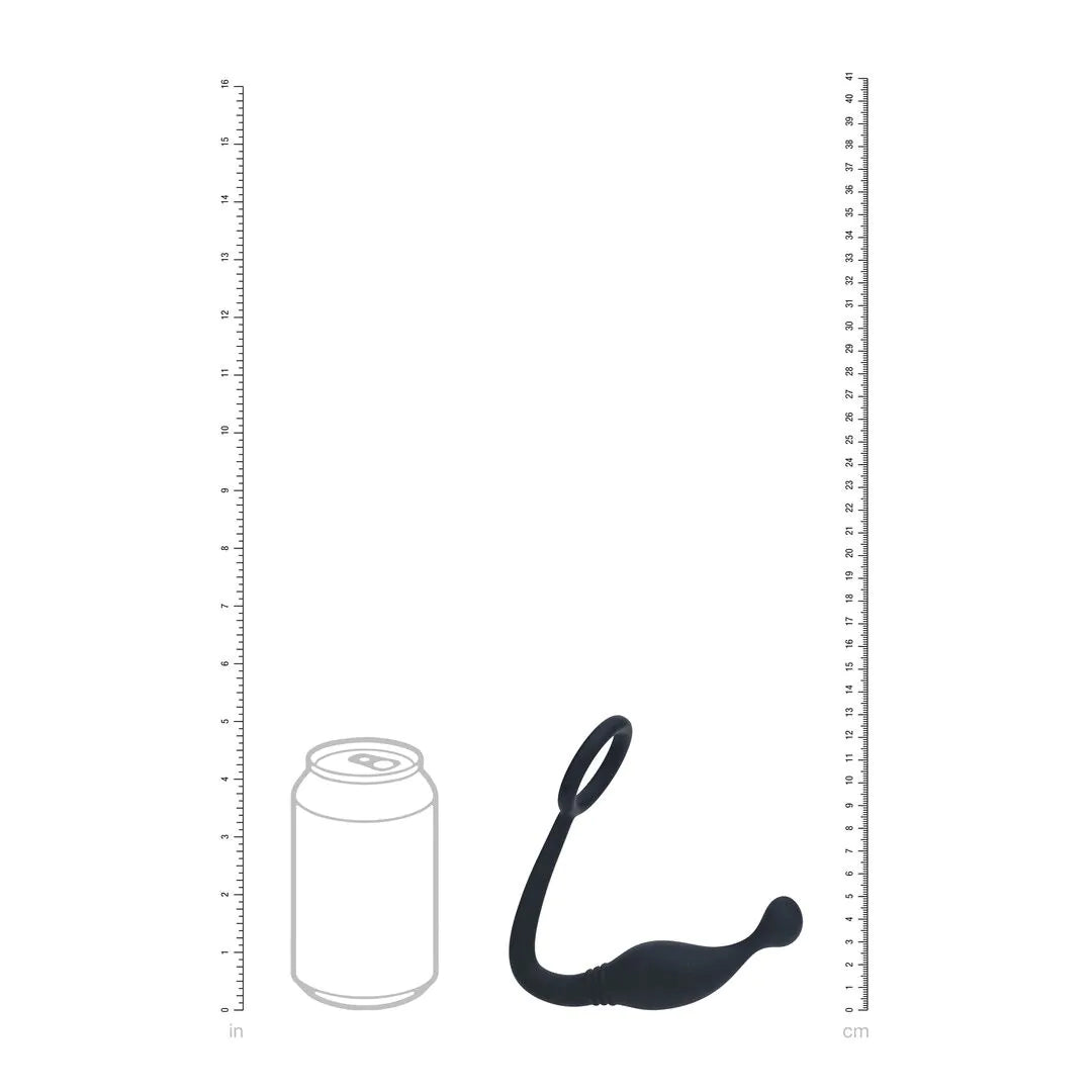 Levelz - Penisring mit Prostata-Stimulator M schwarz