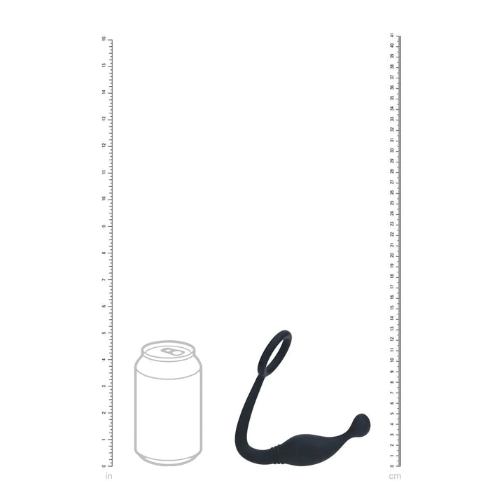 Levelz - Penisring mit Prostata-Stimulator M schwarz