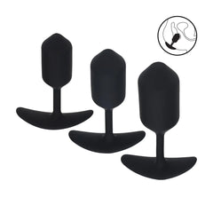 Levelz - Hexagonale Analplugs im Set S/M/L schwarz