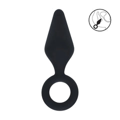 Levelz - Analplug mit Schlaufe S schwarz