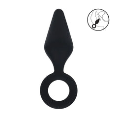 Levelz - Analplug mit Schlaufe M schwarz