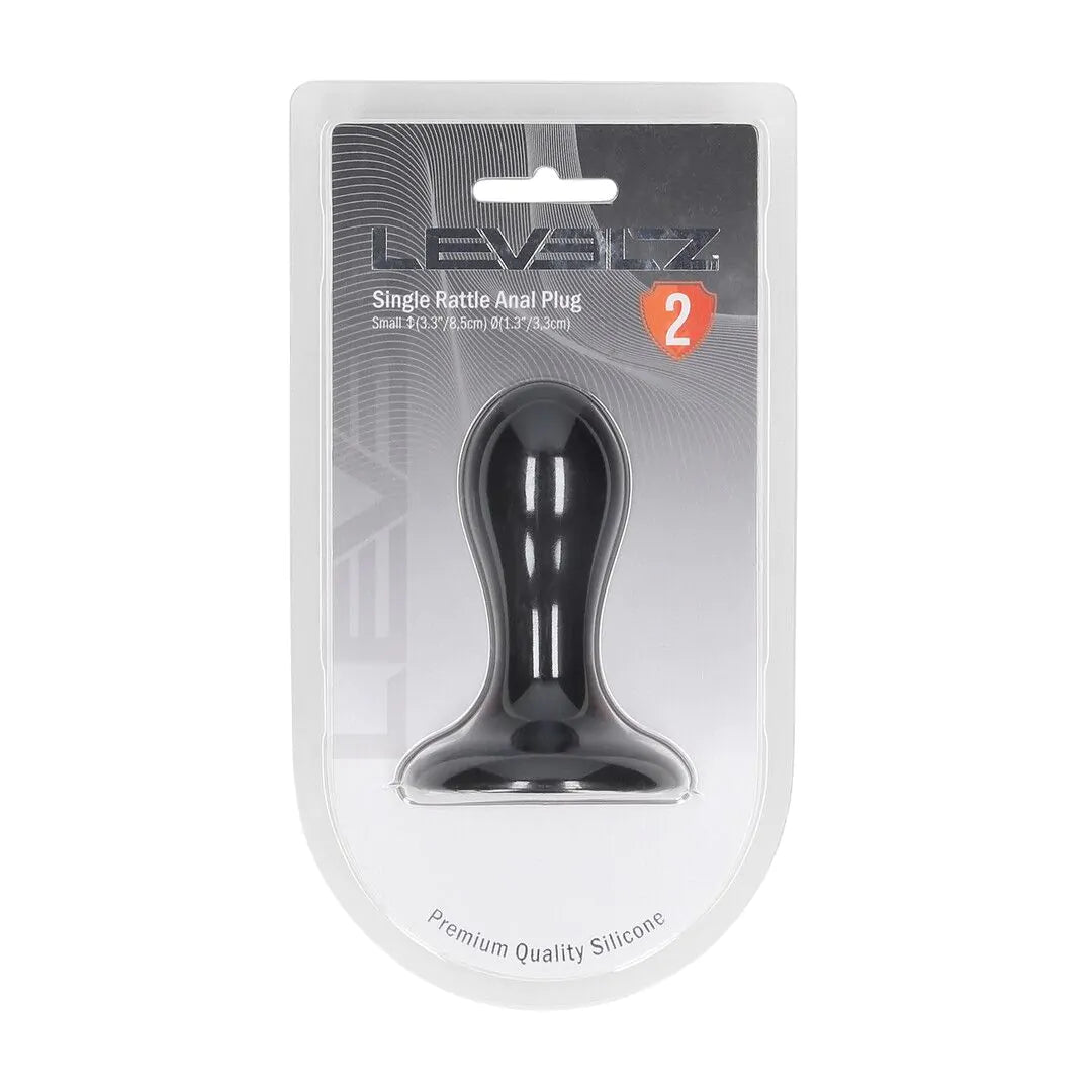 Levelz - Analplug S mit 1 Perle schwarz