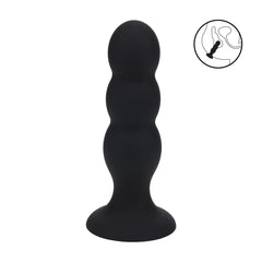 Levelz - Analplug L mit 3 Perlen schwarz