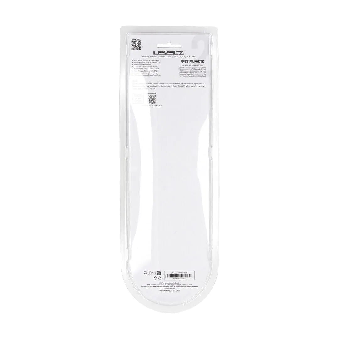 Levelz - S Analkette mit 4 Silikontropfen 20mm