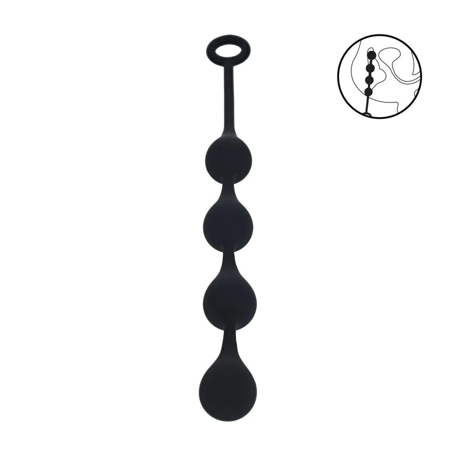 Levelz - M Analkette mit 4 Silikontropfen 30mm