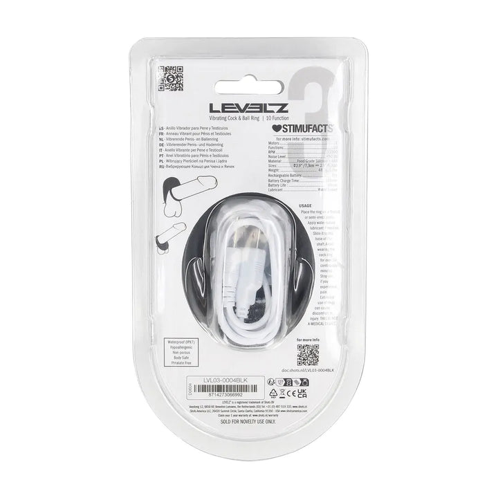 Levelz - Vibrierender Flüssigsilikon Penis- und Hodenring