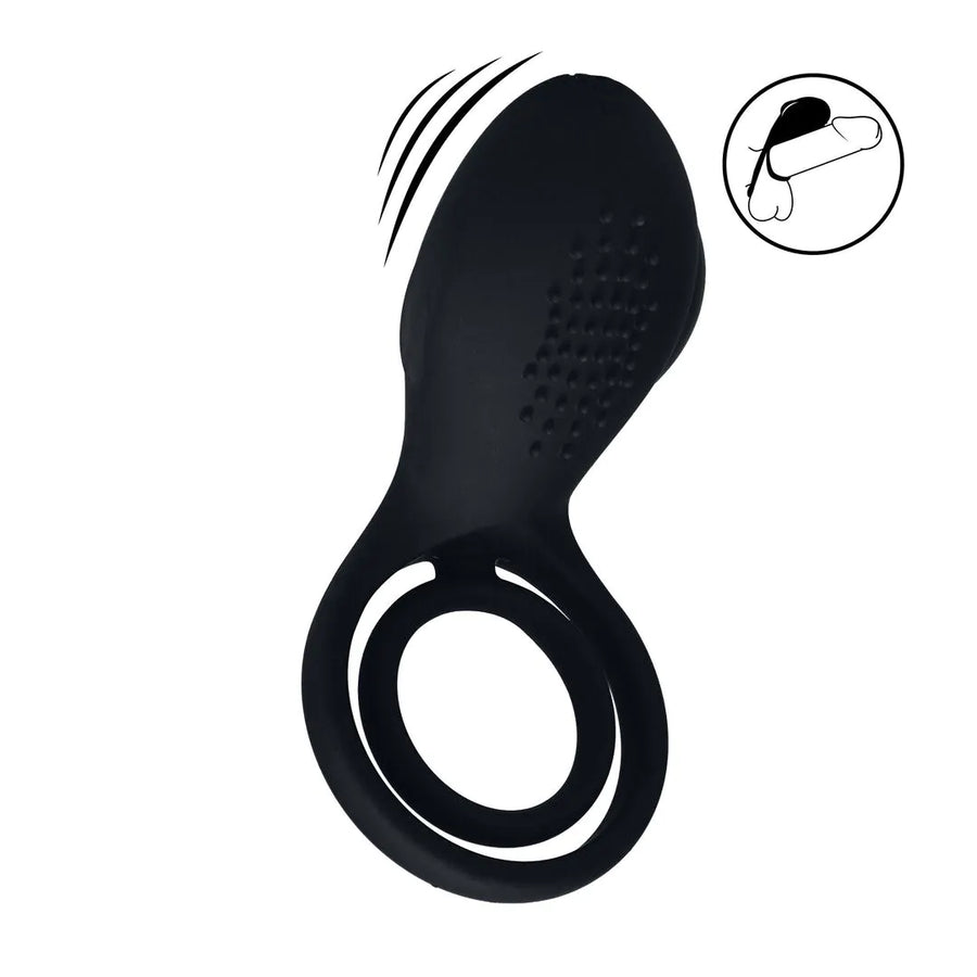 Levelz - Vibrierender Penis- und Hodenring mit Flügelstimulator