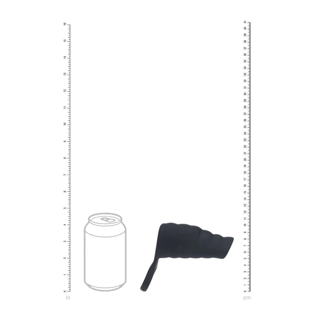 Levelz - Penis-Hülle mit Hodenring schwarz