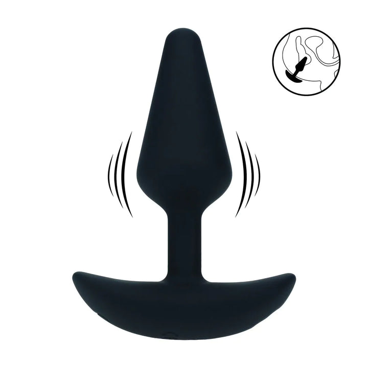 Levelz - Klassischer vibrierender Analplug S schwarz