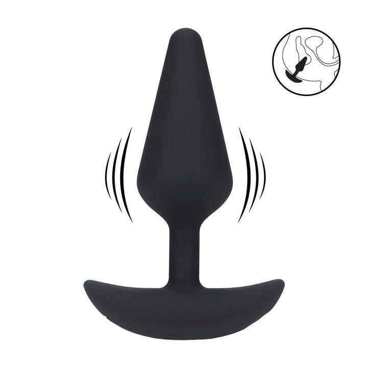 Levelz - Klassischer vibrierender Analplug M schwarz