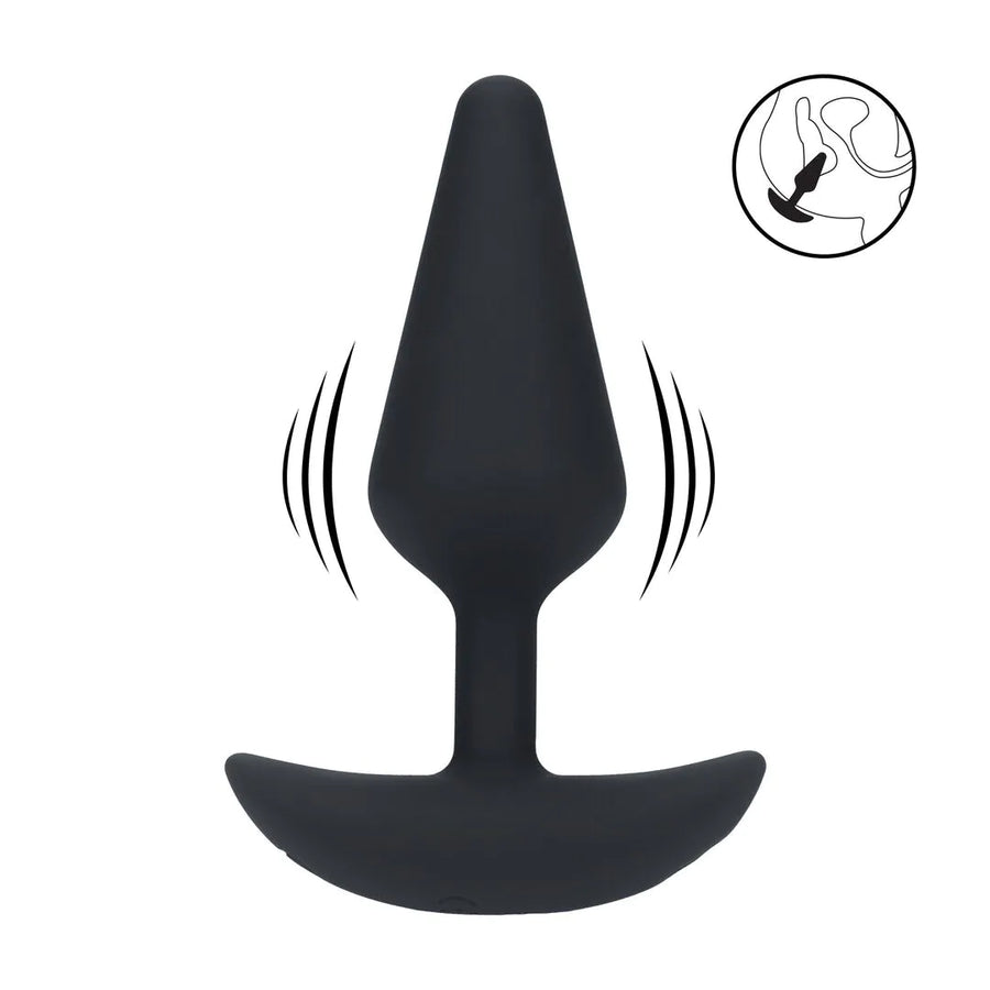 Levelz - Klassischer vibrierender Analplug M schwarz