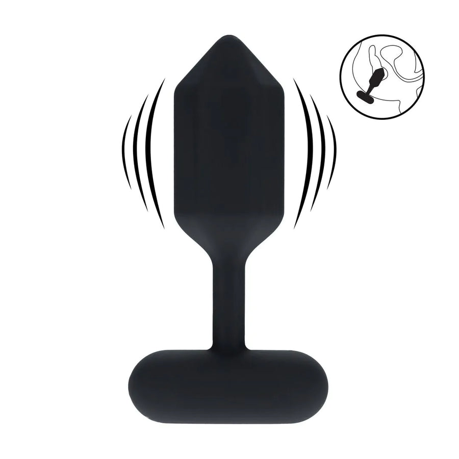 Levelz - Hexagonaler vibrierender Analplug M schwarz