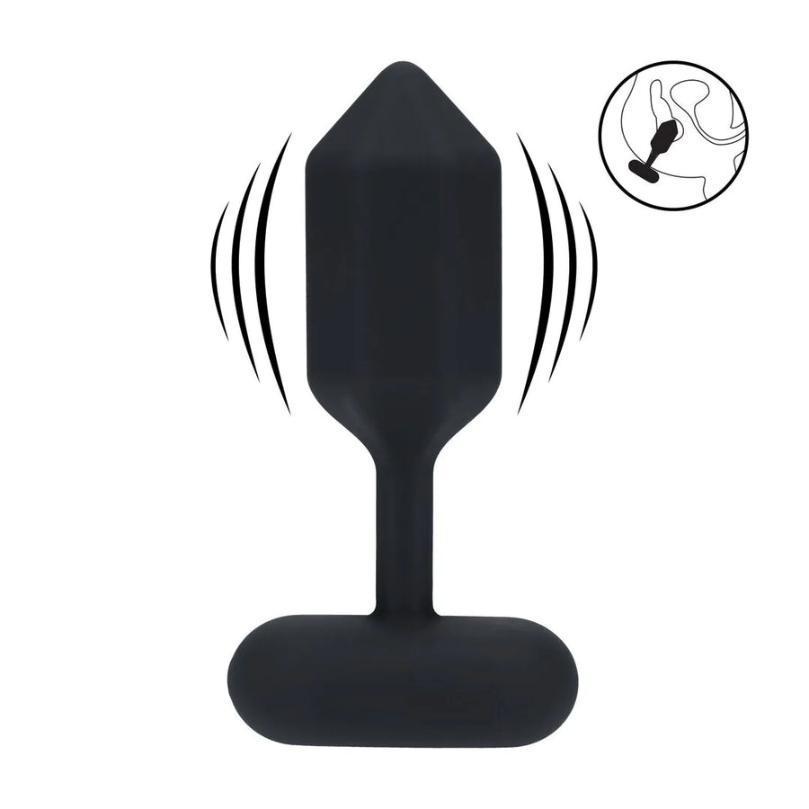 Levelz - Hexagonaler vibrierender Analplug L schwarz